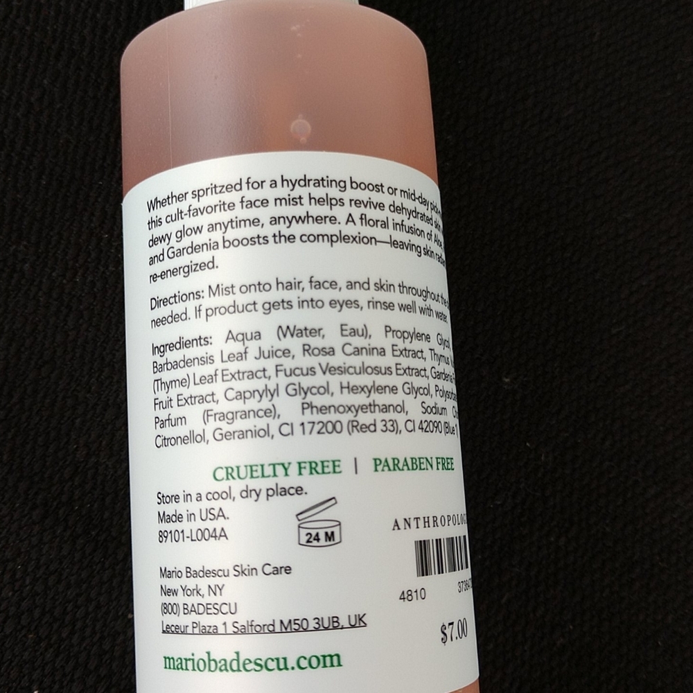 SOLD!!!!  🆕 Anthropologie Mario Badescu Facial Spray - Picture 4 of 6